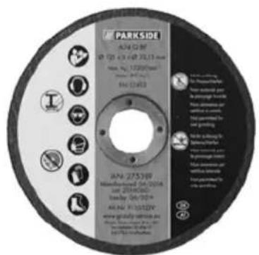 PARKSIDE PWS 125 D3 - Spare parts and accessories can be obtained at www.grizzly-service.eu - 1