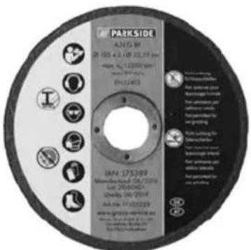 PARKSIDE PWS 125 D3 - Encontrará las piezas de repuesto y accesorios en www.grizzly-service.eu - 1