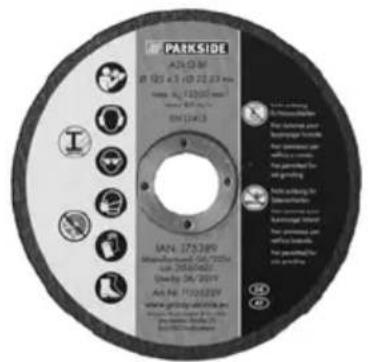 PARKSIDE PWS 125 D3 - Reserveonderdelen en accessoires verkrijgt u op www.grizzly-service.eu - 1