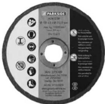 PARKSIDE PWS 125 D3 - Vous obtiendrez des pièces de rechange et des accessoires à l'adresse www.grizzly-service.eu. - 1
