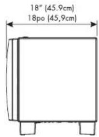 Martin Logan Dynamo 1500X - PLANS DIMENSIONNELS - 4