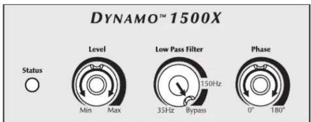 Martin Logan Dynamo 1500X - Recommended Control Settings (see figure 7): - 3