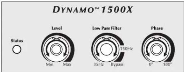 Martin Logan Dynamo 1500X - Recommended Control Settings (see figure 4): - 2