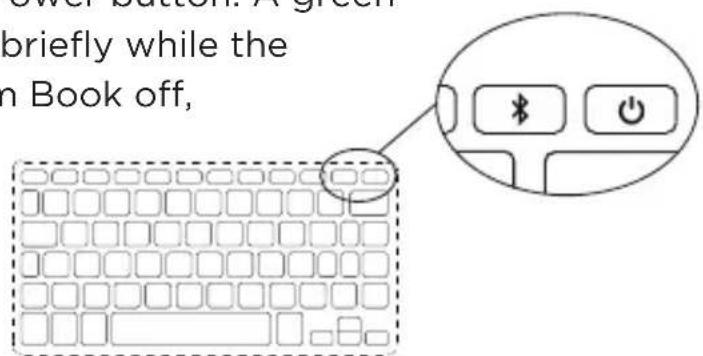 Zagg ID8ZF2BBG - POWERING ON AND OFF - 1
