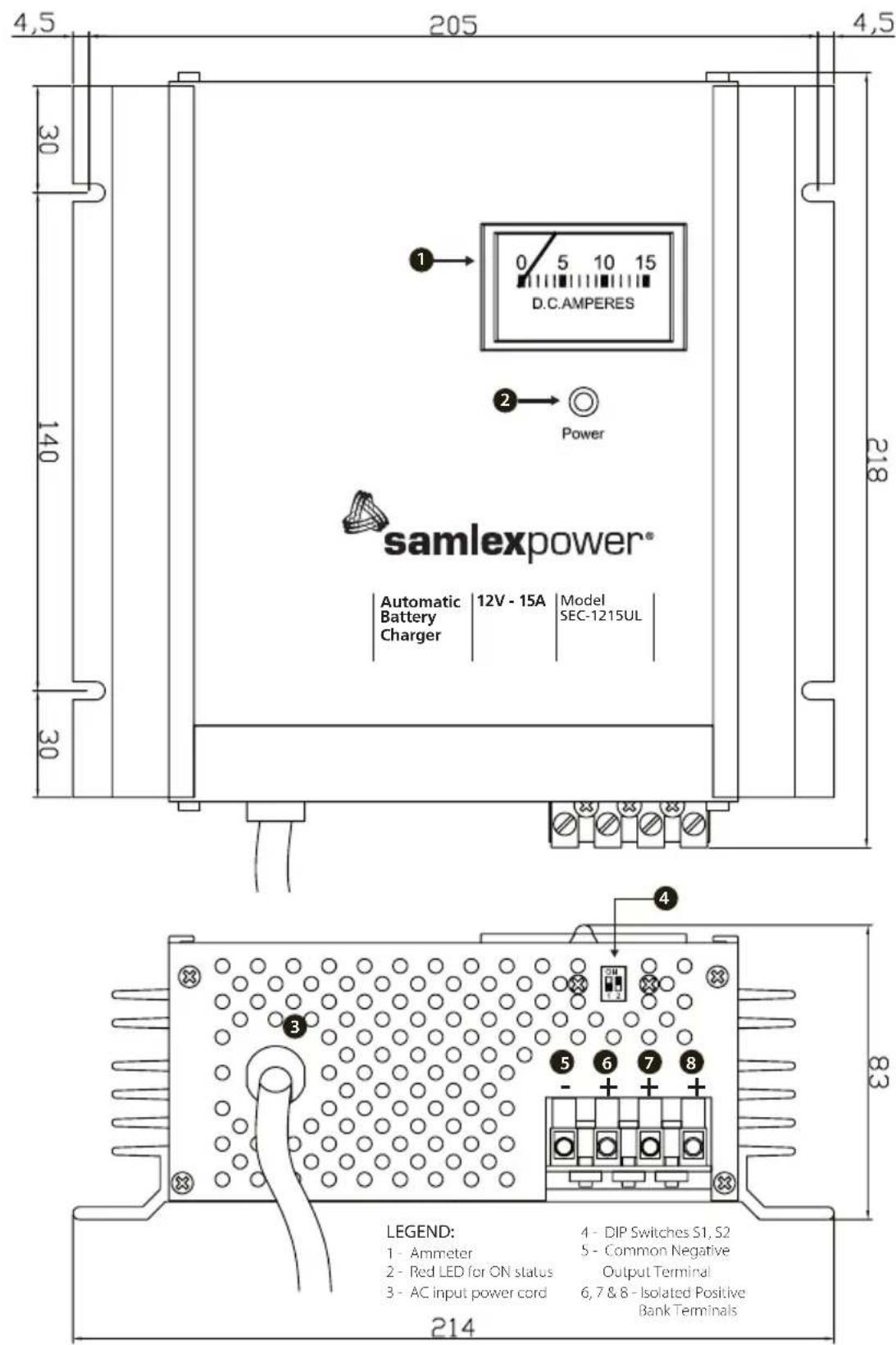 Samlex SEC1230UL - SECTION 2 | Layout - 1