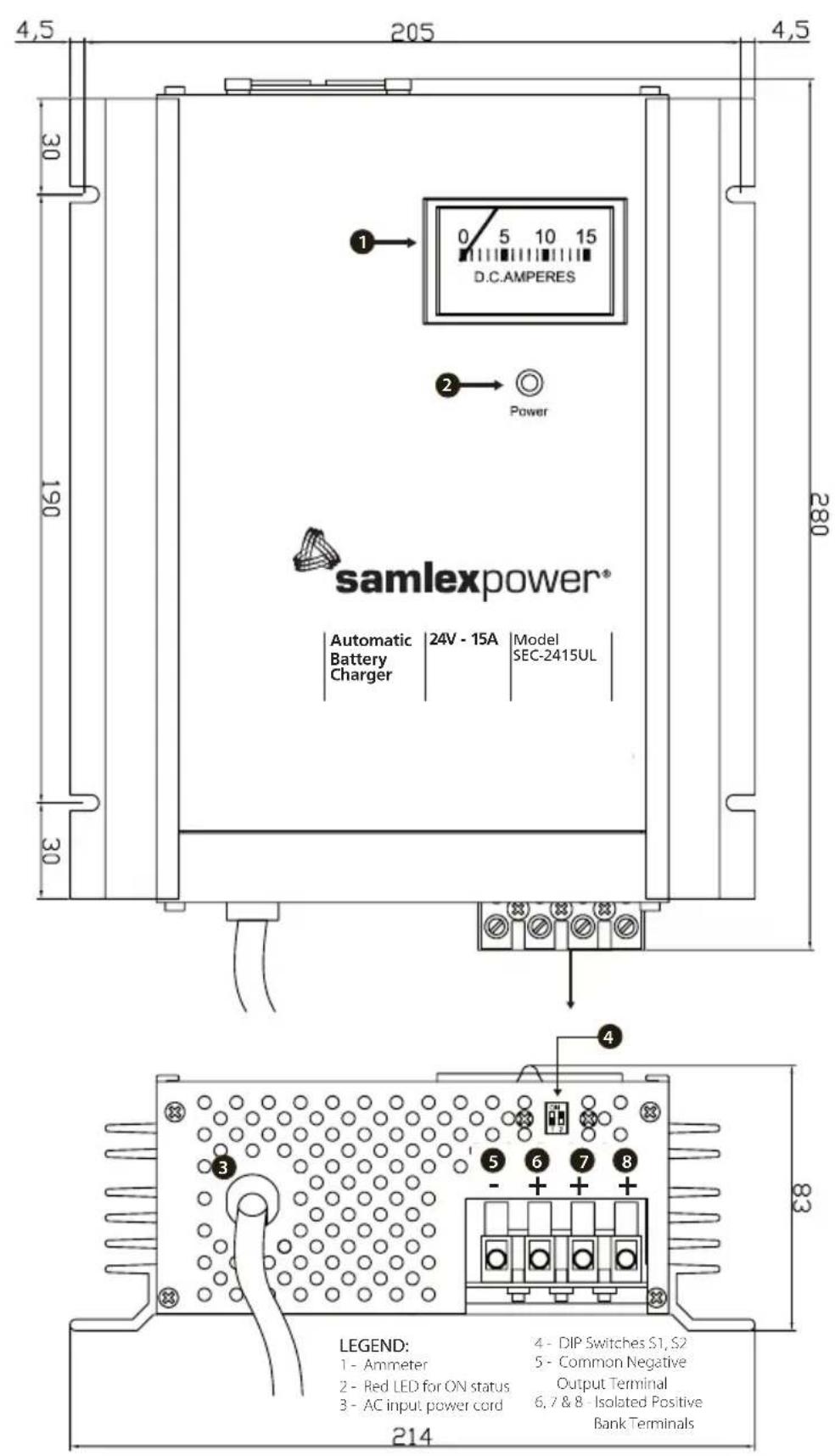 Samlex SEC1230UL - SECTION 2 | Layout - 1