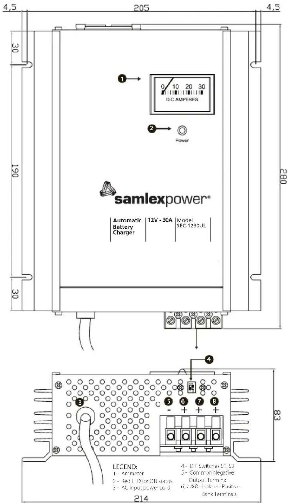Samlex SEC1230UL - SECTION 2 | Layout - 1
