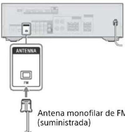 SONY STRDH790 - 5: Conexión de la antena de FM - 1
