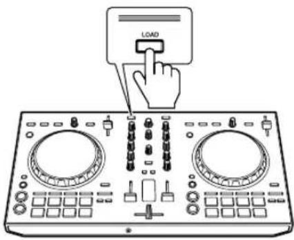PIONEER DDJSB3 - Press the [LOAD] button of the left side deck. - 1