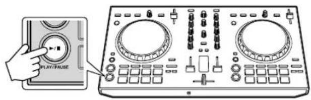 PIONEER DDJSB3 - Prima o botão [▶/II] para reproduzir a faixa. - 1