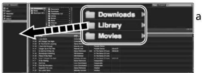 PIONEER DDJSB3 - Drag and drop the selected file to the [crates] panel on the Serato DJ Lite software screen. - 1