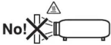 NEC V332XJD - 動作中にレンズにふたをしない - 2