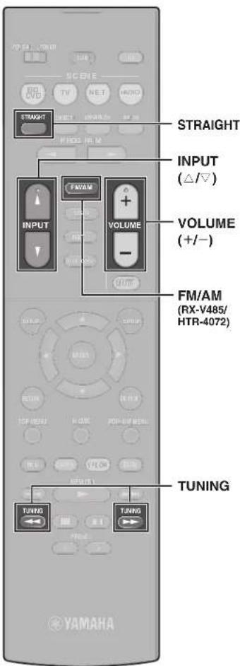 YAMAHA RXD485 - Fonctions de lecture de base - 2