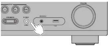 YAMAHA RXD485 - Haxmte u ydepXnBaIte 5 cekyHd KhoNky CONNECT Ha nepeDnei naHei annapata corlaCHO INHCTpyKUn npInoJxehn. - 1