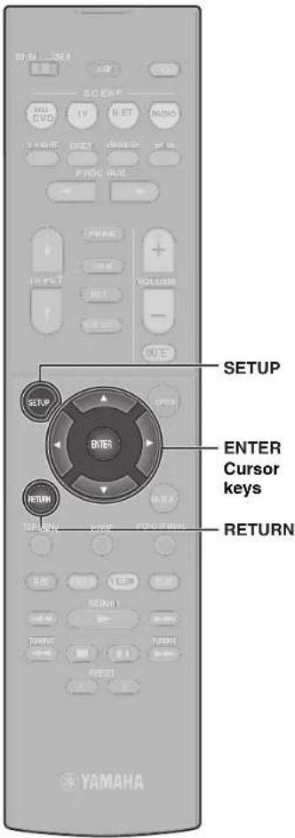 YAMAHA RXD485 - Press OPTION. - 1