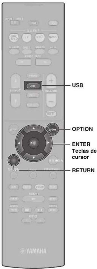 YAMAHA RXD485 - Reproduccion de música almacenada en un dispositivo Bluetooth® - 2