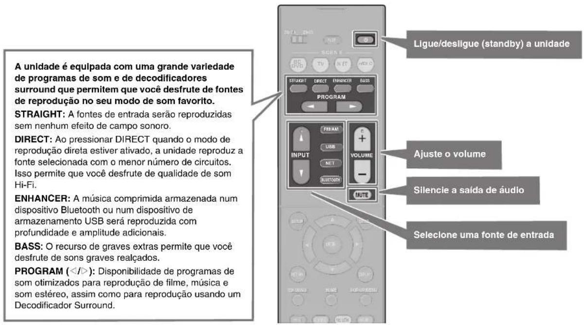 YAMAHA RXD485 - Funçõesbasicas de reproducao - 1