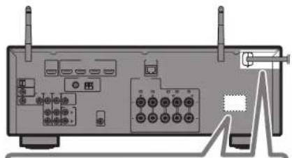 YAMAHA RXD485 - Conecte o cabo de alimentacao a uma tomada eltrica de CA. - 1