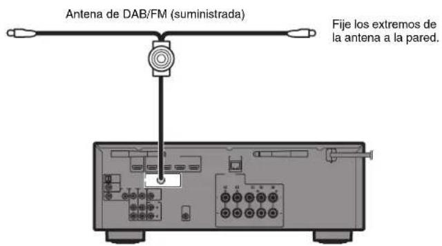 YAMAHA RXD485 - Conexión de antennas de radio - 2