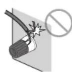 YAMAHA RXD485 - Precautions for connecting speaker cables - 3