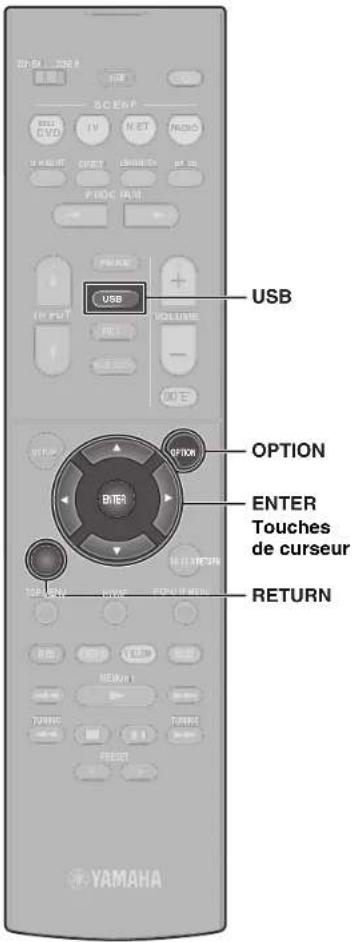 YAMAHA RXD485 - Lecture de musique stockée sur un dispositif Bluetooth® - 1