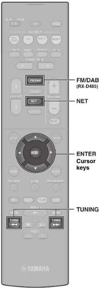 YAMAHA RXD485 - TU···FM50/AM9 - 1