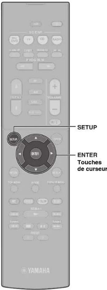 YAMAHA HTR3072 - Fonctionnement de base du menu Option - 2