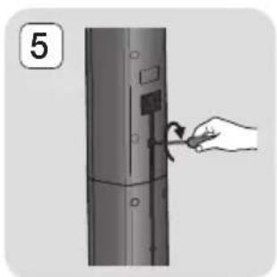 SAMSUNG HTJ5550WK - Installation des enceintes sur le pied type Tallboy - 5
