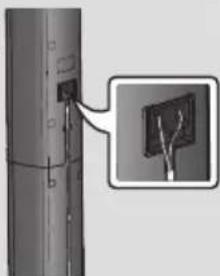 SAMSUNG HTJ5550WK - Installing the Speakers on the Tallboy Stand - 7
