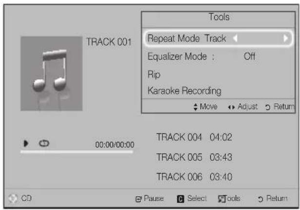 SAMSUNG HTJ5550WK - Playing a Pre-Recorded Commercial Audio Disc - 1