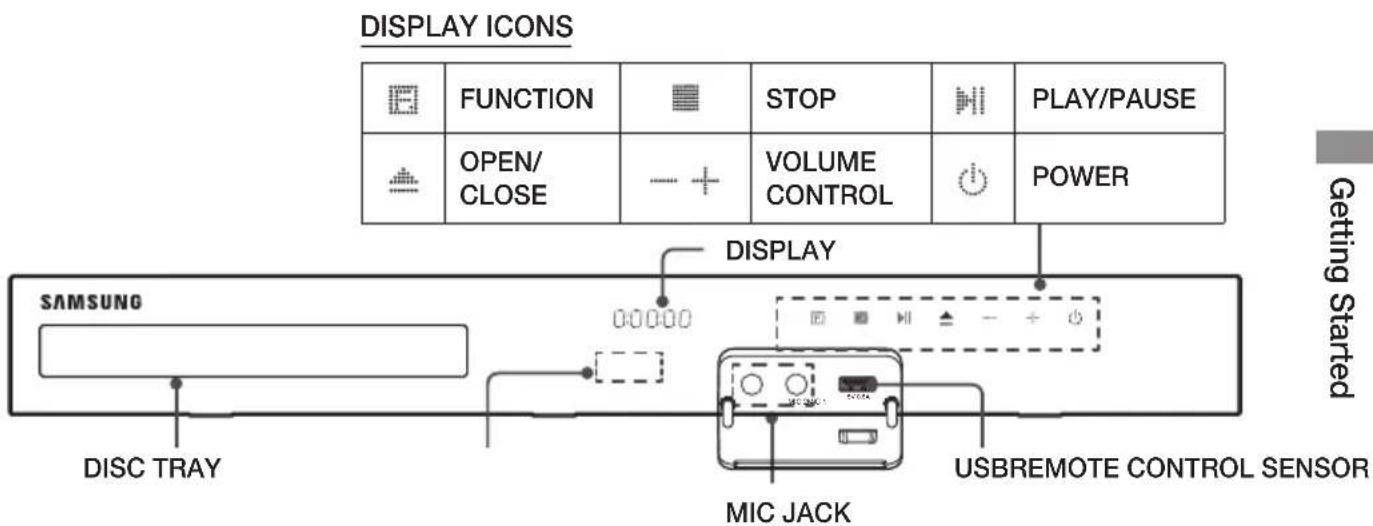 SAMSUNG HTJ5550WK - Front Panel - 1
