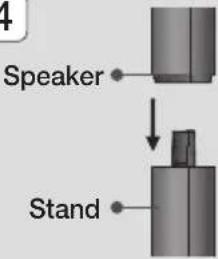SAMSUNG HTJ5550WK - Installing the Speakers on the Tallboy Stand - 4