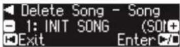 ROLAND HP601 - 删除保存的乐曲 (Delete Song) - 3