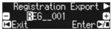 ROLAND HP601 - 保存配置项集 (Registration Export) - 1