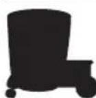 Shop-Vac 9625910 - PLASTIC TANK WITH REAR WHEEL BASKET - 1