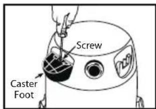 Shop-Vac 9625910 - PLASTIC TANK WITH CASTER FEET - 2