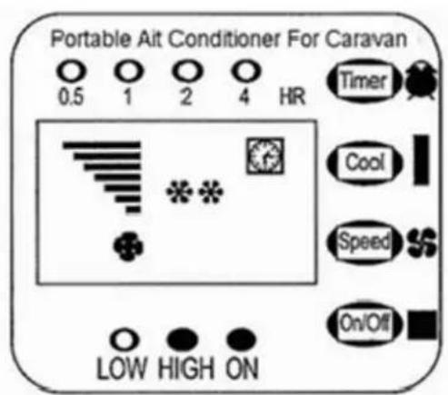 Eurom AC2401 - Cooling button (cool) - 2