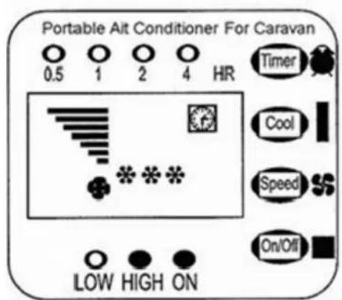 Eurom AC2401 - Cooling button (cool) - 3