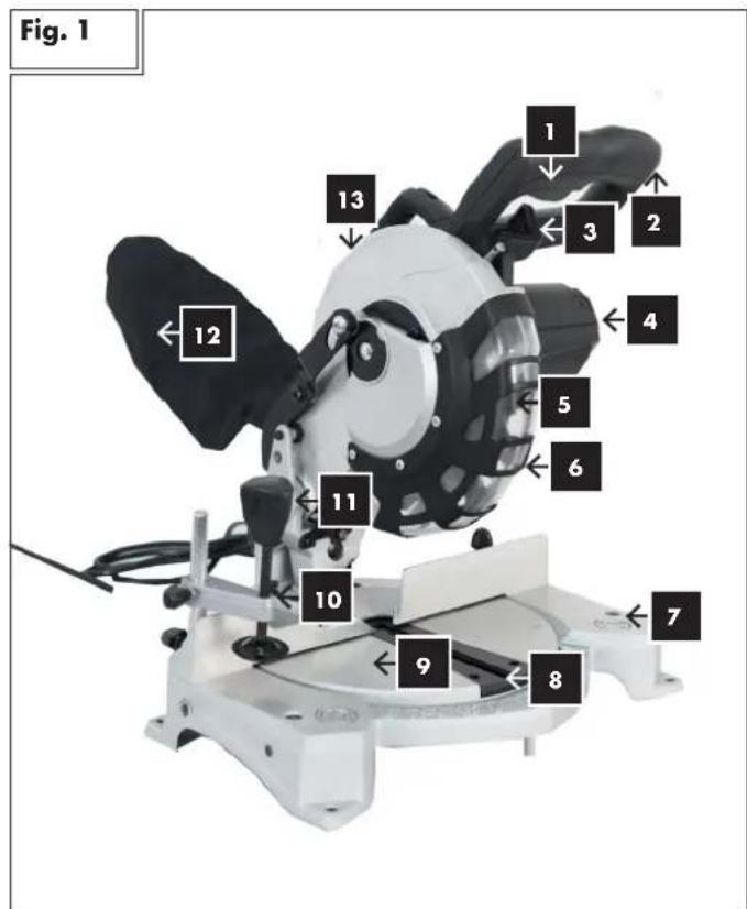 PARKSIDE PKS 1500 A2 - MITRE SAW PKS 1500 A2 - 8