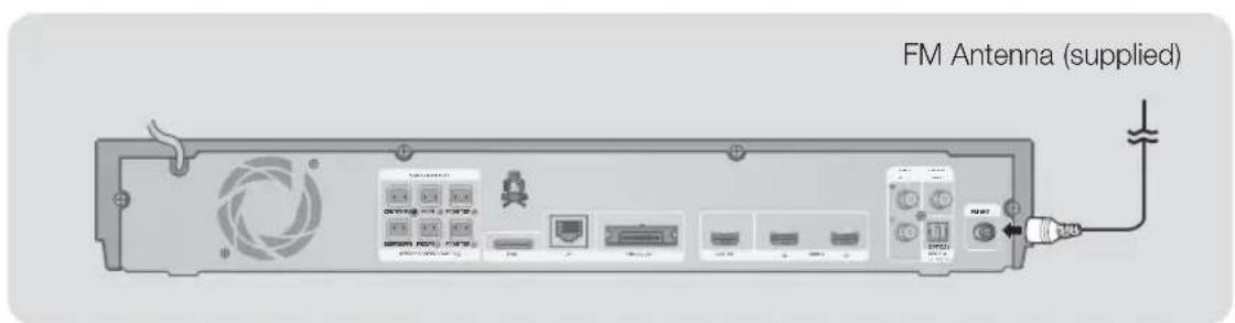 SAMSUNG HTE6730W - Connecting the FM Antenna - 1