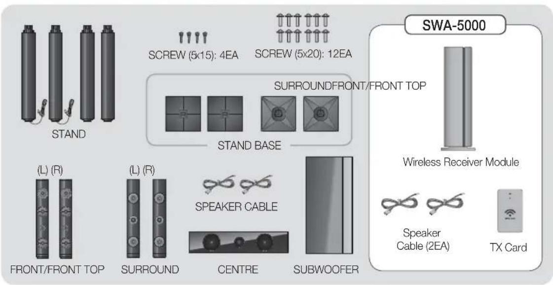 SAMSUNG HTE6730W - Speaker Components - 1