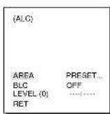 SAMSUNG SCC643AP - BLC (Submenu of the ALC menu) - 3
