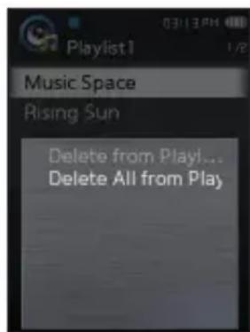 SAMSUNG YPQ2AB - Suppression de tous les fi chiers de la liste de lecture - 1