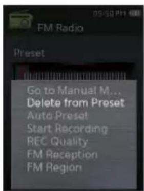 SAMSUNG YPQ2AB - Pour supprimer une préselection - 1