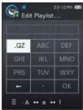 SAMSUNG YPQ2AB - Modificat iOn d'un nom de listede lecture - 1