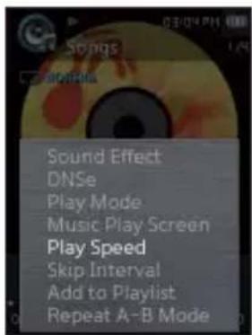 SAMSUNG YPQ2AB - Régler la vitesse de lecture - 1