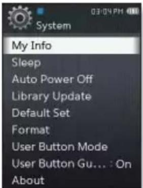 SAMSUNG YPQ2AB - Options de réglage du système - 1