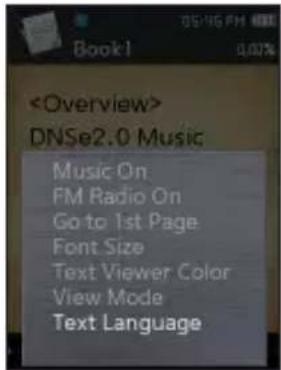 SAMSUNG YPQ2AB - Régler la langue du texte - 1