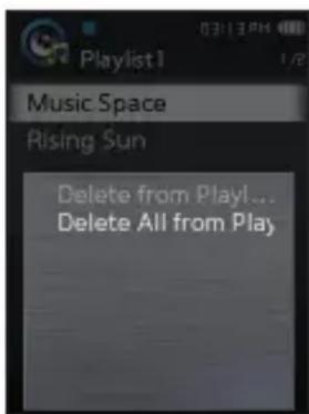 SAMSUNG YPQ2CB - Suppression de tous les fi chiers de la liste de lecture - 1