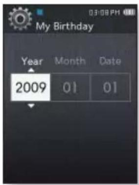 SAMSUNG YPQ2CB - Réglage Mon anniversaire - 2
